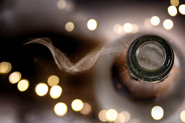 Champagne. Holiday Christmas Background