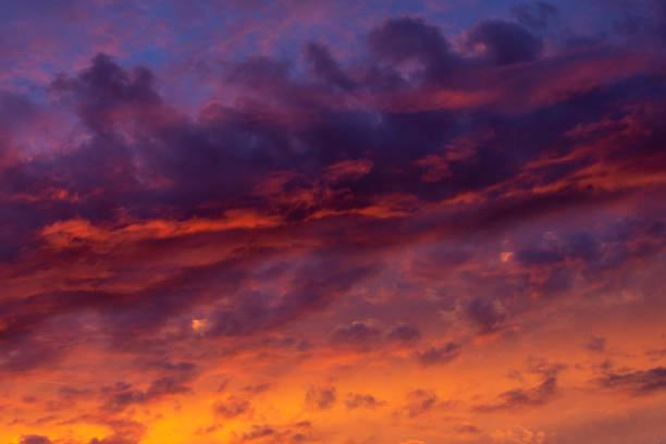 istock Colorful sunset with shades of red. 1013606908