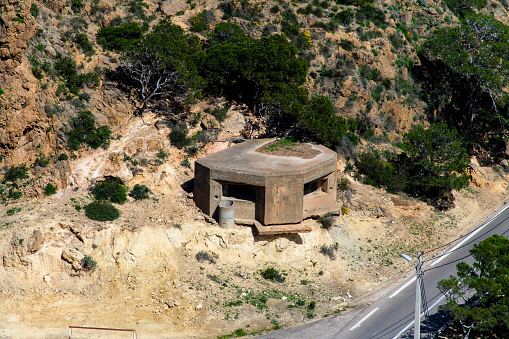 Bunker in Oran, a coastal city of Algeria