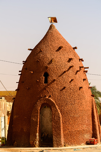 Red architecture of Timimoun, Adrar Province, south-central Algeria