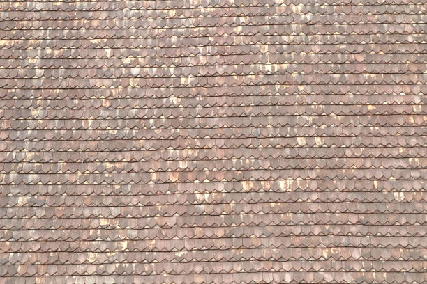 istock Pattern of Ancient roof tiles on the roof 1013636368