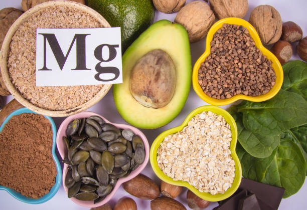 istock Products containing magnesium. Healthy food. White background. 1013658334
