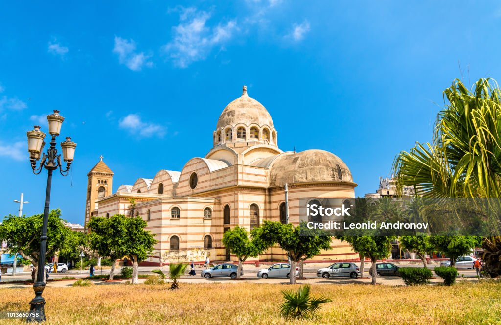 Sacred Heart Cathedral of Oran, currently a public library, in Oran, Algeria Sacred Heart Cathedral of Oran, currently a public library, in Oran - Algeria, North Africa Algeria Stock Photo