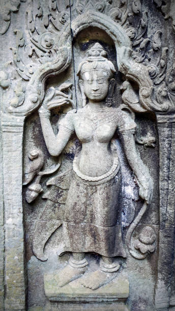 istock Wall of the ancient Angkor Temple 1013681362