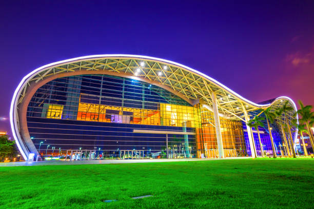 kaohsiung,taiwan - May 11,2018 : Kaohsiung Exhibition Center in Qianzhen District, Kaohsiung, Taiwan.