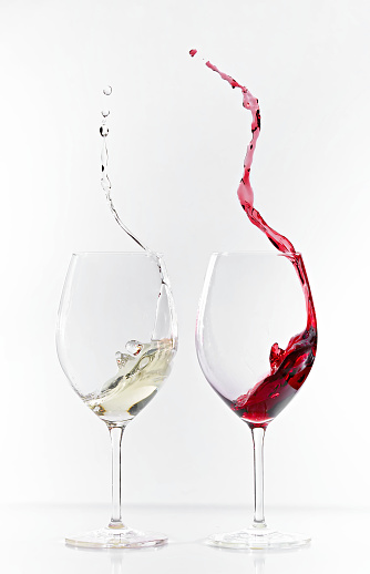 Wine glass red/white