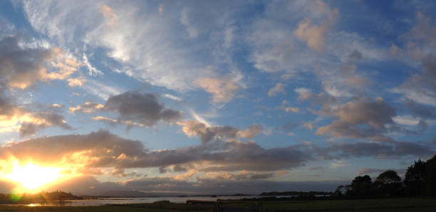 Sunset cloudscape after the storm