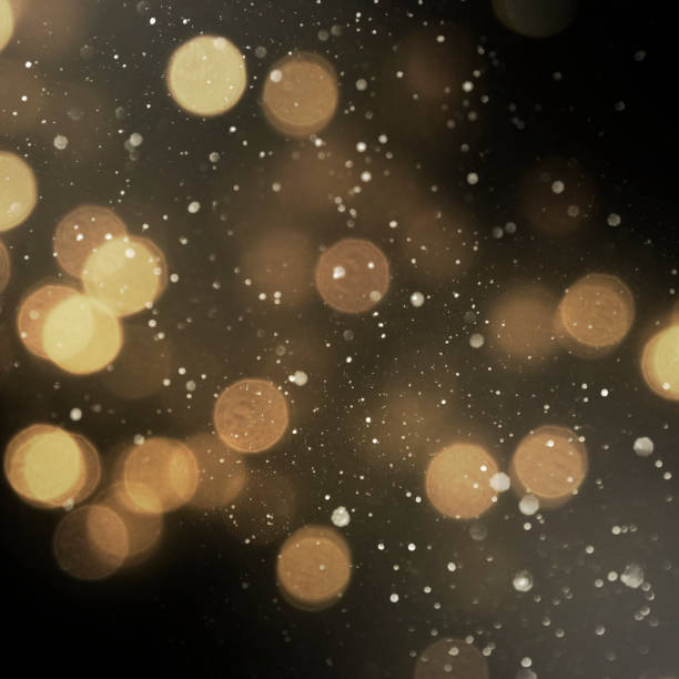 istock Christmas light background.  Holiday glowing backdrop. Defocused Background With Blinking Stars. Blurred Bokeh. 1013731510