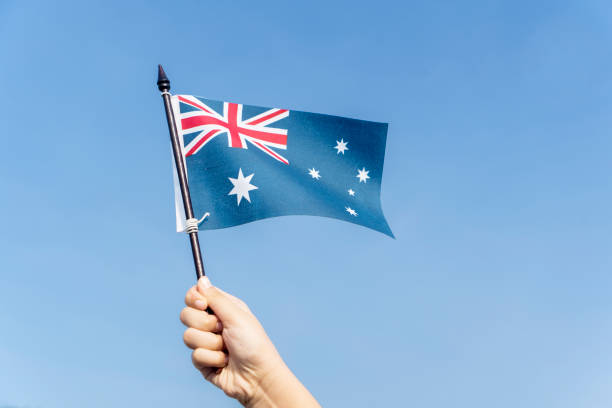 istock Unknown child waving an Australia flag 1013734274