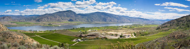 istock Looking down at Osoyoos Lake, British Columbia, Canada. Panoramic Image 1013743258