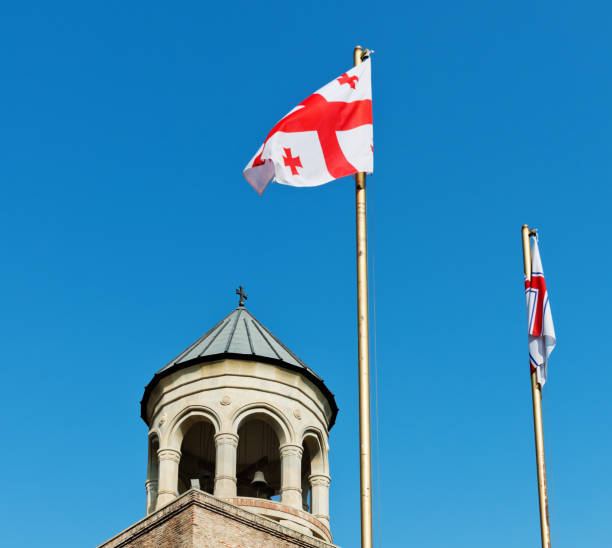 istock bells and flag of Georgia 1013744782
