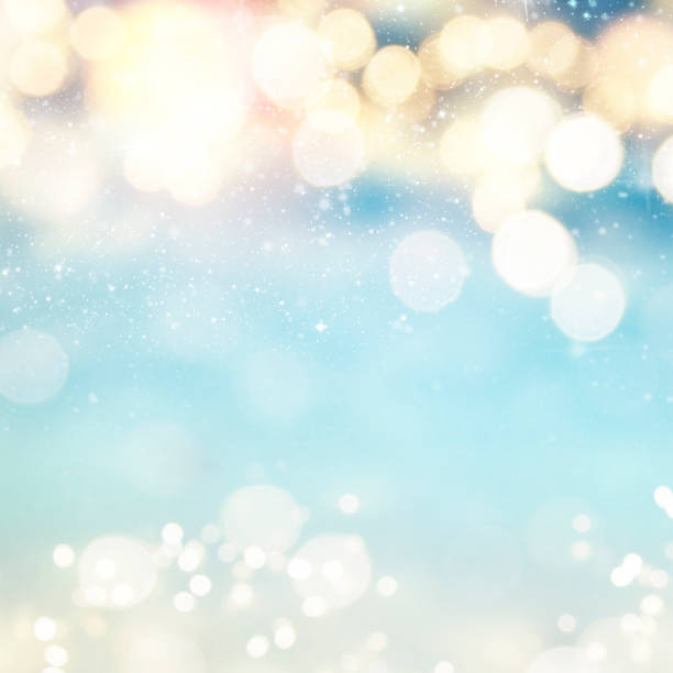 istock Christmas light background.  Holiday glowing backdrop. Defocused Background With Blinking Stars. Blurred Bokeh. 1013757204