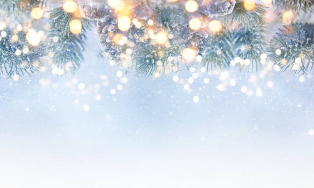istock Christmas light background.  Holiday glowing backdrop. Defocused Background With Blinking Stars. Blurred Bokeh. 1013760578