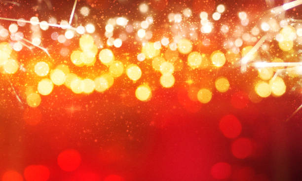 istock Christmas light background.  Holiday glowing backdrop. Defocused Background With Blinking Stars. Blurred Bokeh. 1013760672