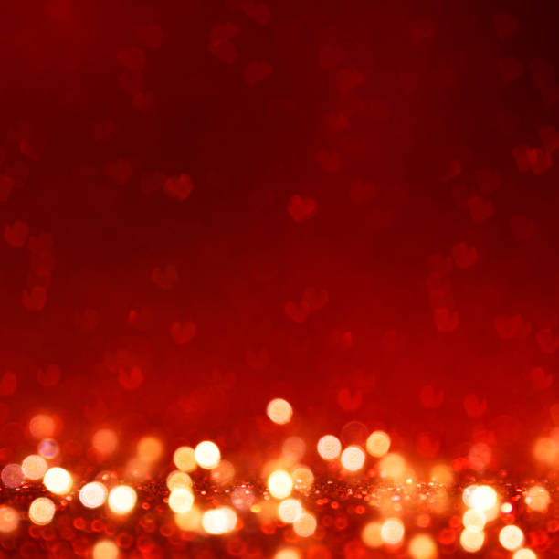istock Valentines Day light background.  Holiday glowing backdrop. Defocused Background With Blinking Stars. Blurred Bokeh. 1013765250