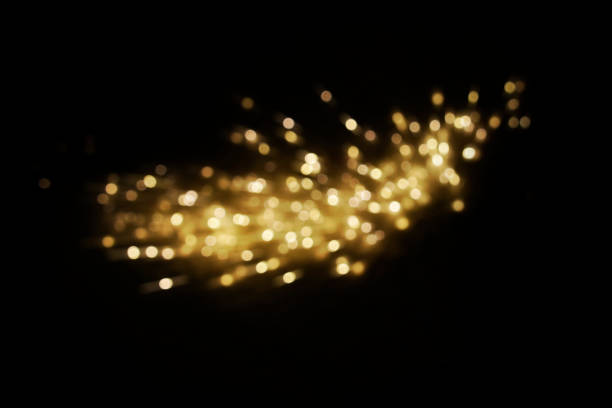 istock Bokeh light background.  Holiday glowing backdrop. Defocused Background With Blinking Stars. Blurred Bokeh. 1013765590
