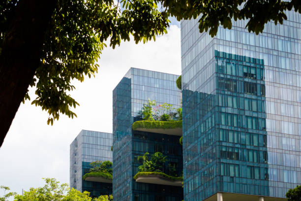 istock Modern futuristic architecture of Singapore 1013766510