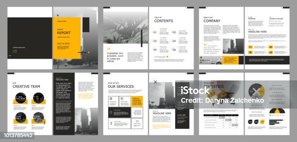 Design Annual Report Cover Book Vector Template Stock Illustration - Download Image Now - Plan - Document, Template, Brochure