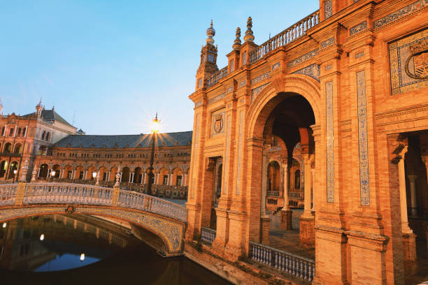 istock Spain Square at night. Sevilla - Spain. 1013792728