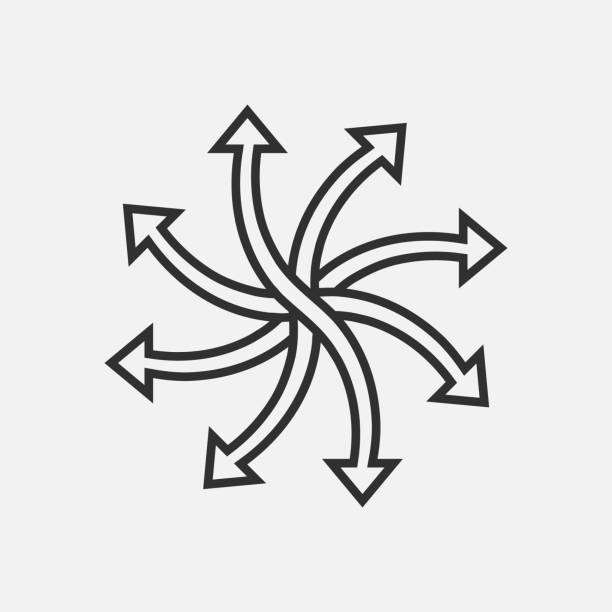 Versatile icon isolated on white background. Vector illustration. Versatile icon isolated on white background. Vector illustration. Eps 10. multi tasking stock illustrations