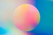 Abstract holographic background with circle