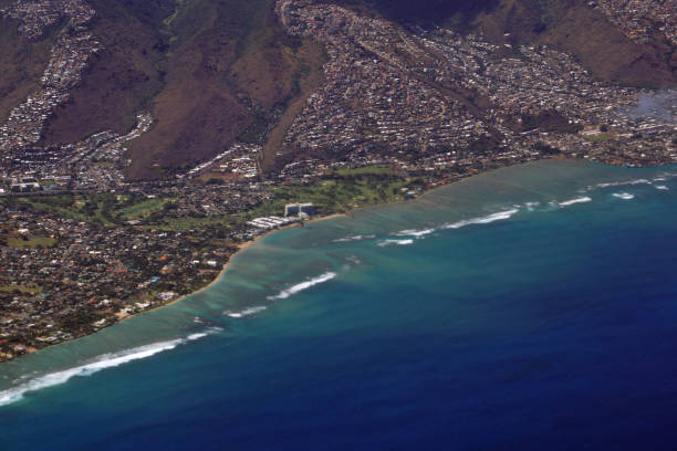 istock Aerial view of Kahala 1013813544