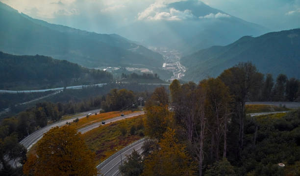 istock view from the top mountain hotels 1013820264