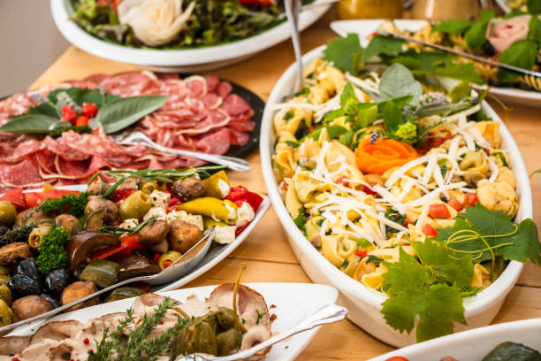 istock Various appetizers from the party service 1013823168