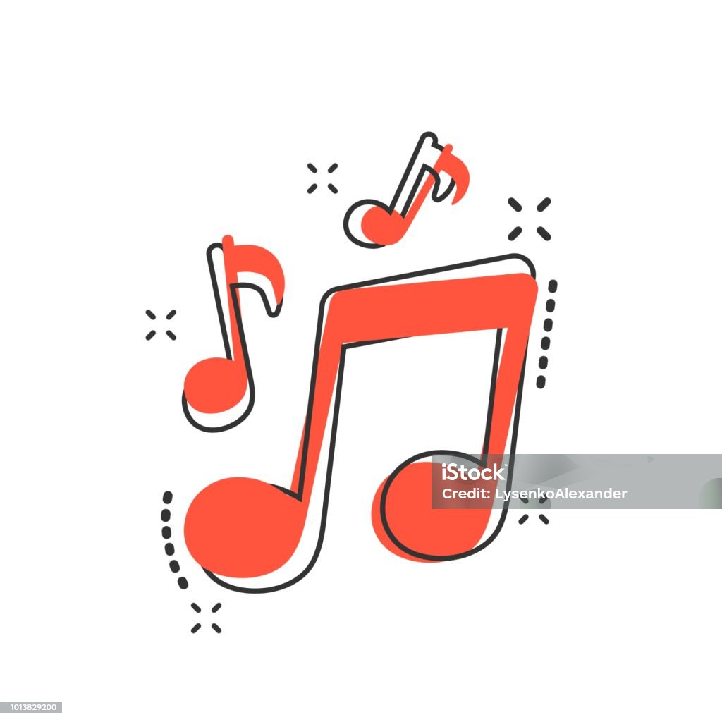 Biểu Tượng Nhạc Hoạt Hình Vector Theo Phong Cách Truyện Tranh Biểu ...