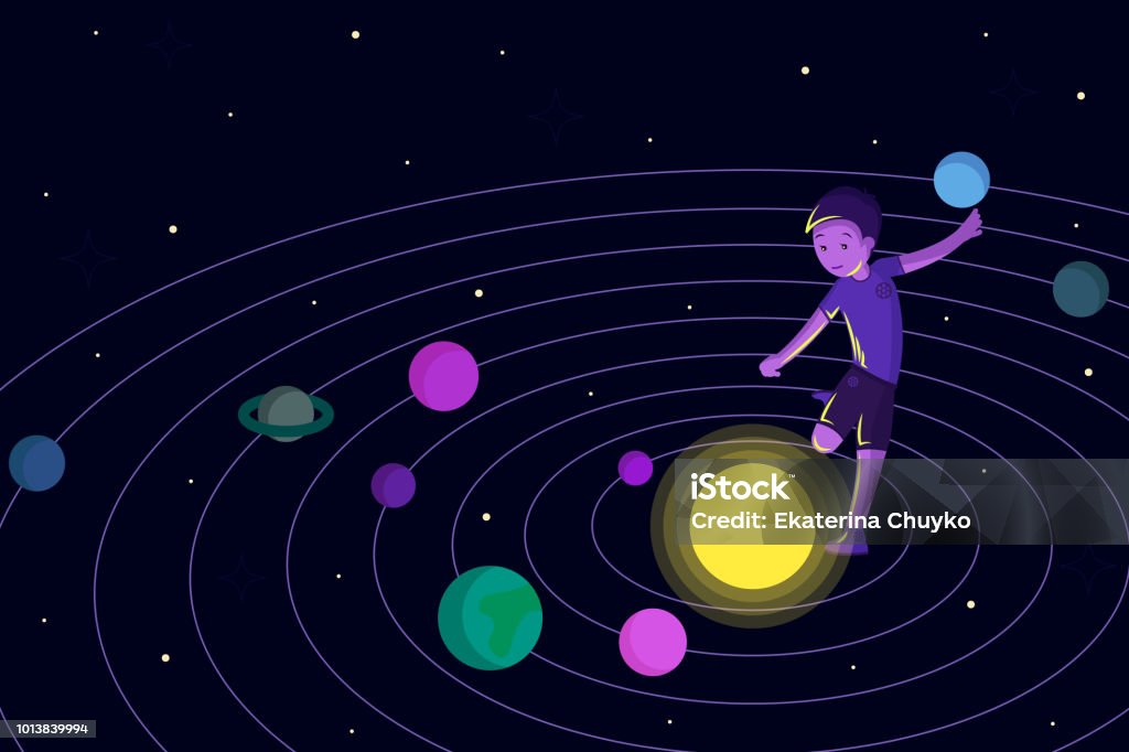 Solar System Graphics Using R Programming Football Solar System Stock Illustration - Download Image Now - Abstract, Art ...
