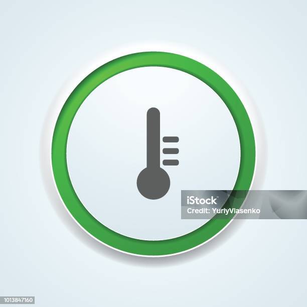Temeperation Button Temperature Button Label Illustration Stock Illustration - Download ...