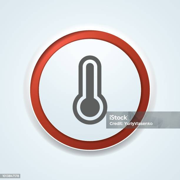 Temeperation Button Temperature Button Label Illustration Stock Illustration - Download ...