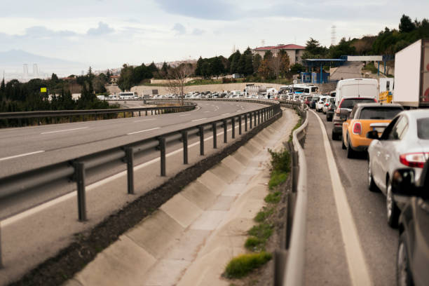 istock Traffic Jam in Manisa Izmir highway 1013847256
