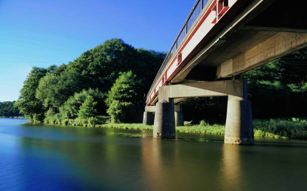 istock Bridge at the River Ems in Germany 1013901650