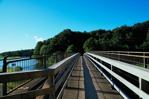 istock Bridge at the River Ems in Germany 1013901704