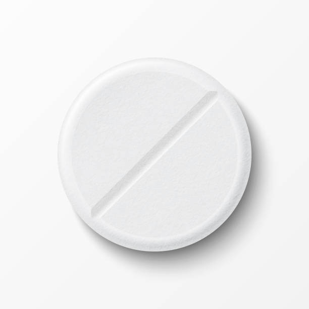 istock Vector realistic 3d white medical pill icon isolated on white background. Design template for graphics. Top view 1013903974