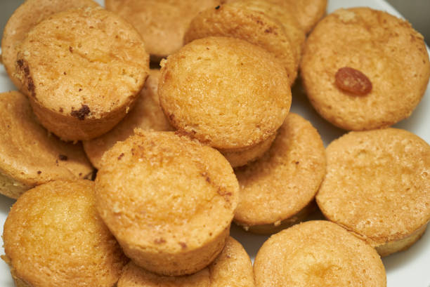 istock Cookies and sweet biscuits on white plate 1013907092