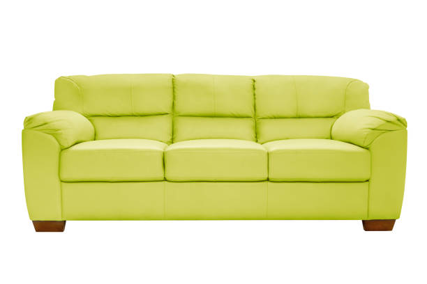 istock Three seats cozy leather sofa isolated on white background 1013924352