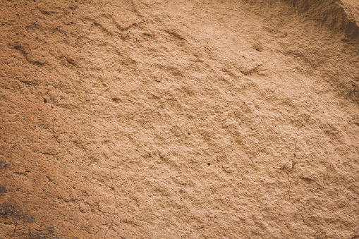 Detail of light brown stone background captured in Cappadocia.