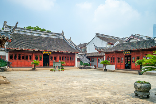 Minglun Hall of Shanghai Wen Miao in china