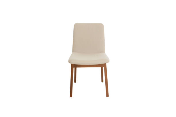 istock Wooden and fabric Chair  isolated on white 1013934082