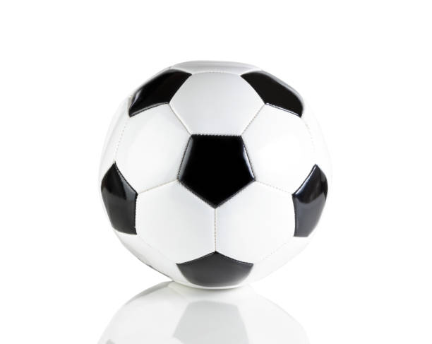 istock Single soccer ball isolated on a white background 1013936978