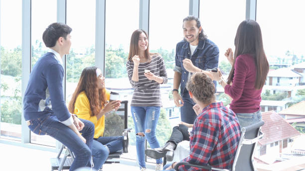 istock Happy Multi Ethnic Creative team cheerful at the office,success Teamwork Concept 1013952236