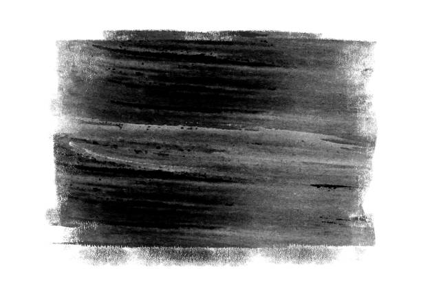 istock Black color graphic patches brush strokes design effect element for background 1013974632