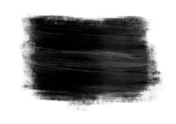 istock Black color graphic patches brush strokes design effect element for background 1013974634