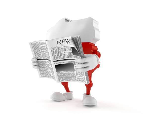 istock Poland character reading newspaper 1013976910