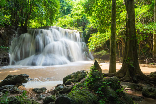 istock Huai Mae Kamin, beautiful waterfall 1013984210