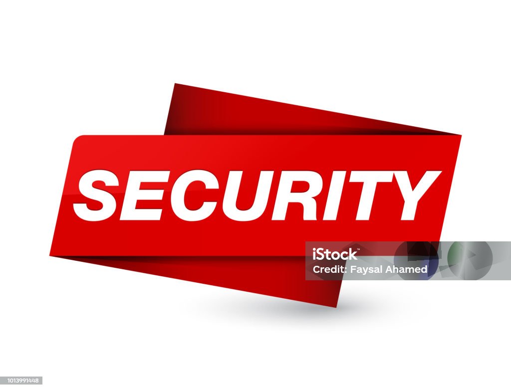 Security Tags. Sign Security Premium Red Tag Sign Stock Illustration - Download Image Now ...