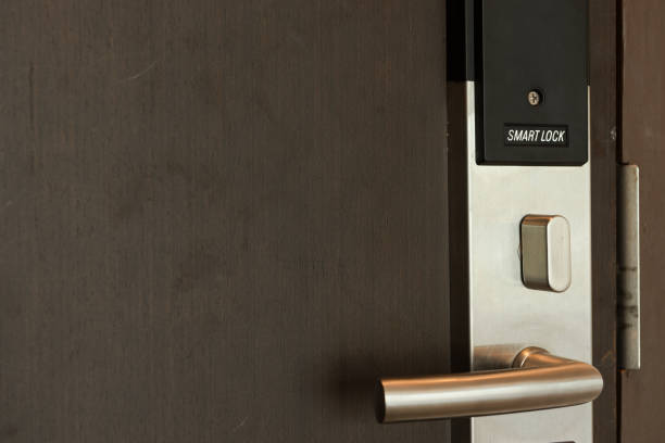 istock Smart card door key lock system,modern technology for safety 1014014816