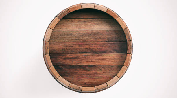 istock 3d rendering wooden barrel on white background 1014015004